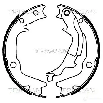 Тормозные колодки ручника, комплект TRISCAN 5709147683736 810043022 0B M3JK 1115013