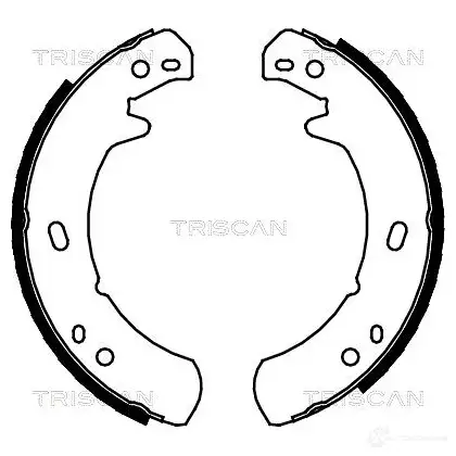 Тормозные колодки ручника, комплект TRISCAN 1114826 UI QGJ 5709147534007 810017012 изображение 0