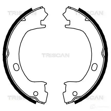 Тормозные колодки ручника, комплект TRISCAN 1115089 810080003 MGTL BK 5709147531563 изображение 0