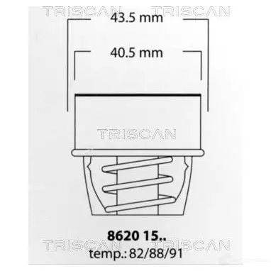 Термостат ож TRISCAN 0XVG7S R 1148596 86201591 5709147075654 изображение 0