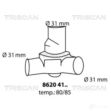 Термостат ож TRISCAN 1148917 5709147076491 M1PB P23 86204185