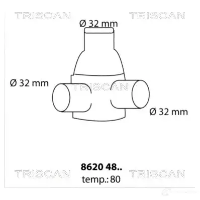 Термостат ож TRISCAN 5709147076576 BZER XRI 86204880 1148965