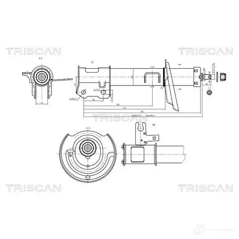 Амортизатор TRISCAN 870524104 1437866029 XLZ9NY V изображение 0