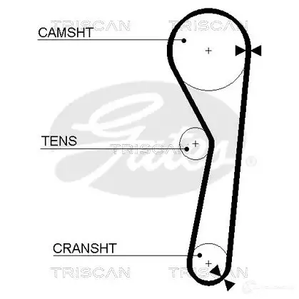 Ремень ГРМ TRISCAN 1151824 UD G0Y 0570914704085 86455316 - Изображение 1