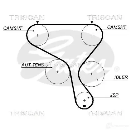 Ремень ГРМ TRISCAN Q WDGR 86455573xs 1152034 изображение 0