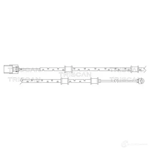 Комплект предупреждающего контакта износа тормозных колодок TRISCAN 1117400 5710476207876 811510015 J88V RT изображение 0