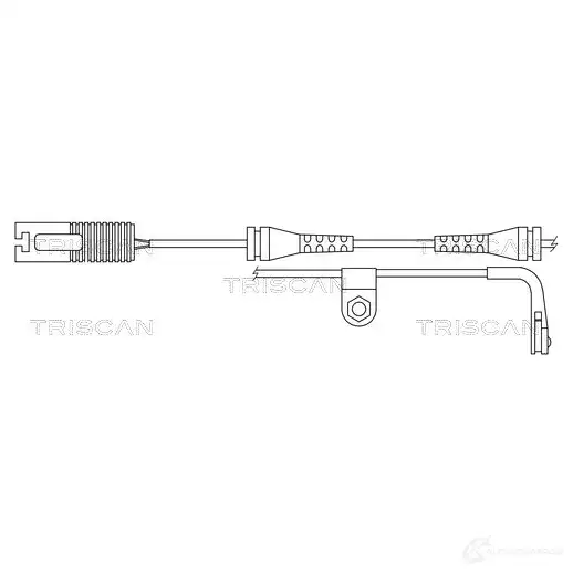 Комплект предупреждающего контакта износа тормозных колодок TRISCAN 811511022 1117423 5710476207081 E TCICBK