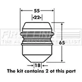 Пылезащитный комплект, амортизатор FIRST LINE GJ4EHE FPK7119 95N9 F6 1228604375 изображение 0