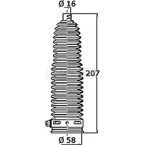 Пыльник рулевой рейки, комплект FIRST LINE FSG3475 ADL6W3 SXVS 4 1228606307 изображение 0