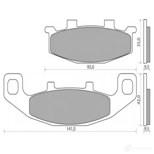 Тормозные колодки, комплект NHC Q7Z 29 1437638129 k5026cu7