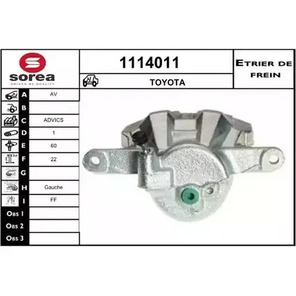 Тормозной суппорт SNRA 9 BM5W 1228674217 1114011 D5UIRP изображение 0