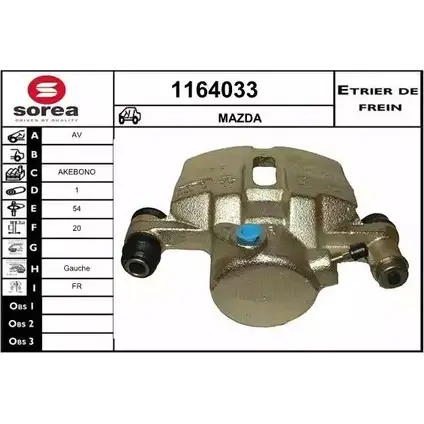 Тормозной суппорт SNRA 1164033 2LT 6V HQXW6 1228674619 изображение 0