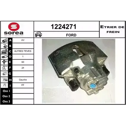 Тормозной суппорт SNRA 1224271 14WRFHN 1228677185 X476 9