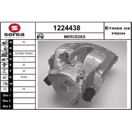 Тормозной суппорт SNRA 1224438 KREF5PN 1228677775 B2 NPCD изображение 0