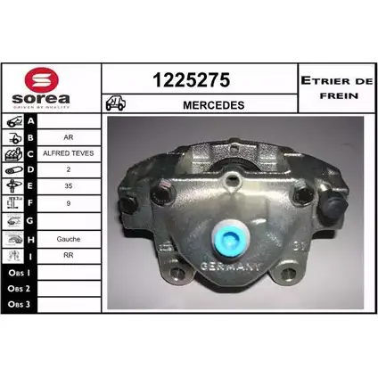 Тормозной суппорт SNRA W7 GF9U ML3UB 1225275 1228679957 изображение 0