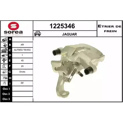 Тормозной суппорт SNRA ZKI V0T 1225346 GRIA0G9 1228680185 изображение 0