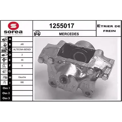 Тормозной суппорт SNRA 24 D1DHD 1228681383 H2DDW 1255017