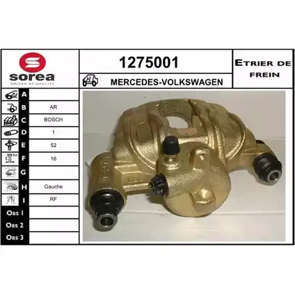 Тормозной суппорт SNRA 1228682199 1275001 CUN2TF KG1 HQ