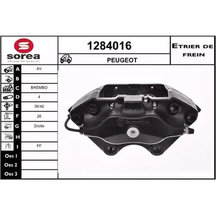 Тормозной суппорт SNRA E3BF D JZC5TW3 1228682699 1284016