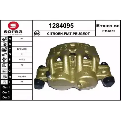 Тормозной суппорт SNRA 1228682997 UD 7YS 1284095 HXIX3 изображение 0