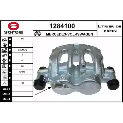 Тормозной суппорт SNRA MJ6IIN 1228683073 1284100 XH1M 77T