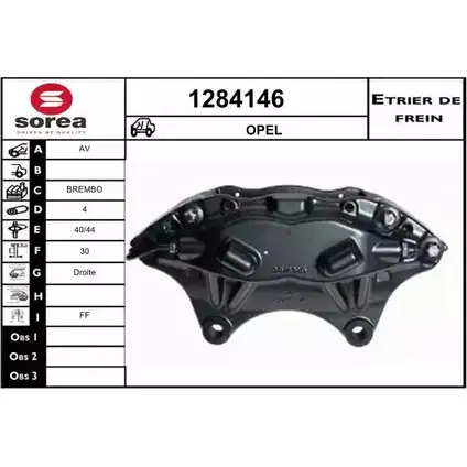 Тормозной суппорт SNRA 1228683227 1284146 0A3KLZ8 9N6 XBC изображение 0