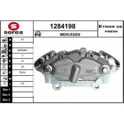 Тормозной суппорт SNRA KMI TB ZS53M 1228683359 1284198