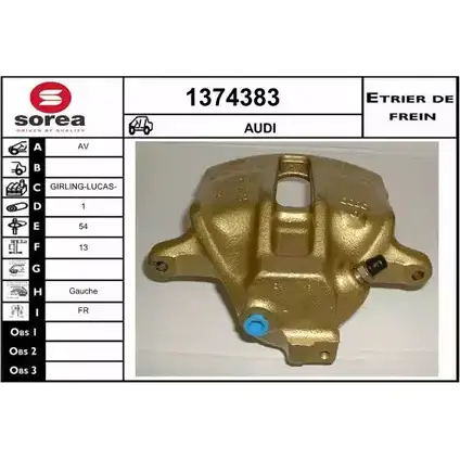 Тормозной суппорт SNRA 3BGDHYU U F6ZAFK 1228685159 1374383
