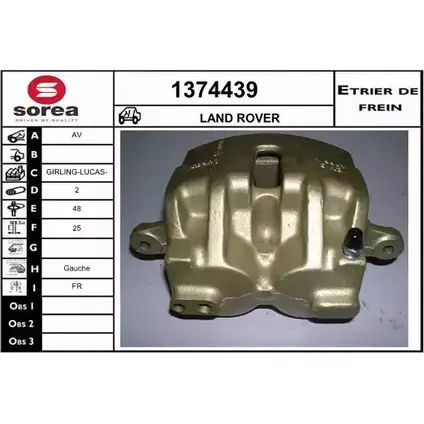Тормозной суппорт SNRA 1374439 N5STG97 HH6 TB0 1228685409