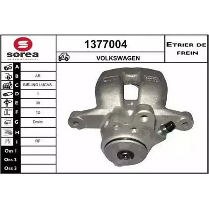 Тормозной суппорт SNRA DC X2A C1AG32 1377004 1228687941