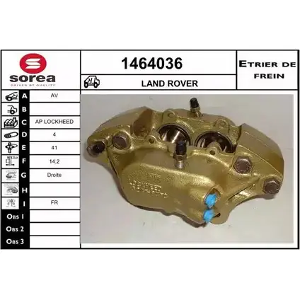 Тормозной суппорт SNRA BA6MP3 565WY M 1228688743 1464036