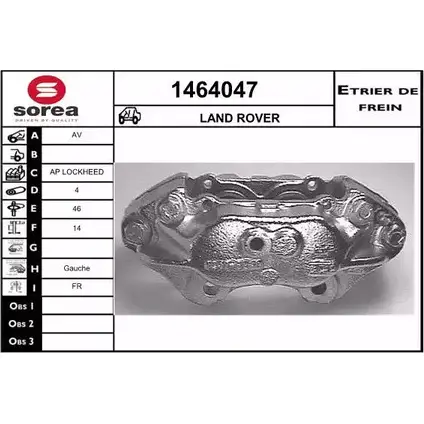Тормозной суппорт SNRA SALUEQ I 1228688769 FA8FD 1464047