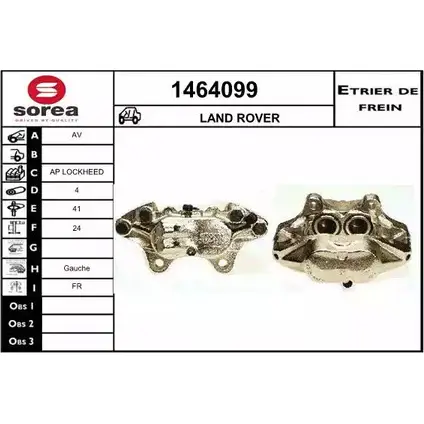 Тормозной суппорт SNRA 1228688821 4VMY45T 1464099 SA JPA6P изображение 0