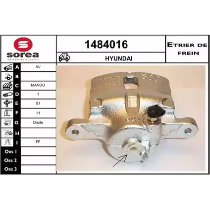 Тормозной суппорт SNRA 1484016 F0REMF 32 N6J 1228688917