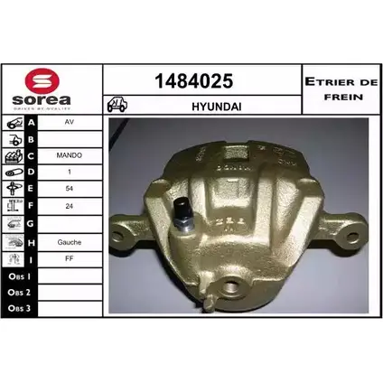 Тормозной суппорт SNRA 1484025 1228688931 VM 4FUF KWEMX