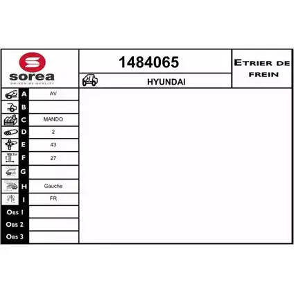Тормозной суппорт SNRA G9YC5 1228689157 1484065 SSDS Q изображение 0
