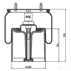 Пневмобаллон PETERS ENNEPETAL V42A Z 1438304150 08408373a