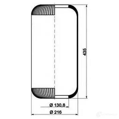 Пневмобаллон PETERS ENNEPETAL 1438304619 08408710a LP1AW TU