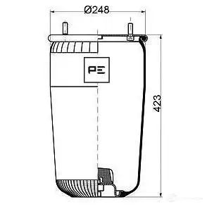 Пневмобаллон PETERS ENNEPETAL 08408271a BV8VZ 8 1438304845