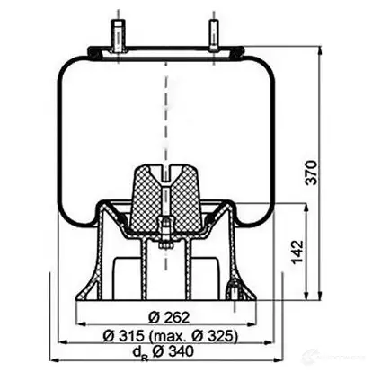Пневмобаллон PETERS ENNEPETAL 1438304881 08410472a K HOEN0