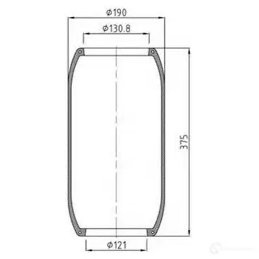 Пневмобаллон PETERS ENNEPETAL 08428041a 5 M55GB 1438304972