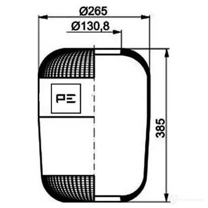 Пневмобаллон PETERS ENNEPETAL 1438305174 MHH4 ZP 08411570a