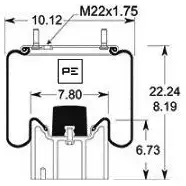 Пневмобаллон PETERS ENNEPETAL 1438305234 250Q4 L 08432471a