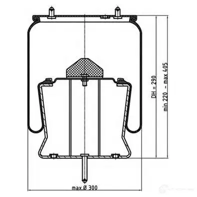 Пневмобаллон PETERS ENNEPETAL 1438305606 JFWG W 08429441a