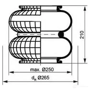 Пневмобаллон PETERS ENNEPETAL 08406920a W5 CUWW 1438305647