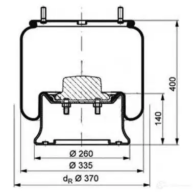 Пневмобаллон PETERS ENNEPETAL 08422051a KS GU8 1438305777 изображение 0