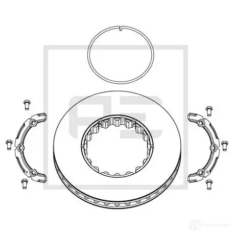 Тормозной диск PETERS ENNEPETAL 14622400a PW6PN 8 1438345155