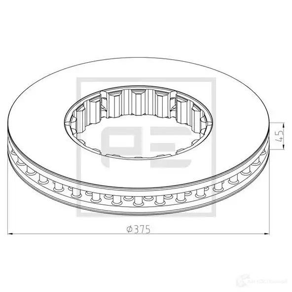 Тормозной диск PETERS ENNEPETAL 14622410a 1438345291 XKL Q8EJ