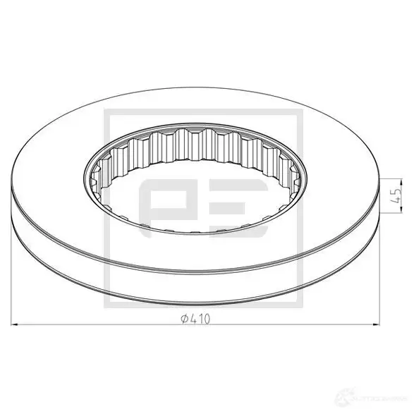 Тормозной диск PETERS ENNEPETAL VA IVLZ2 14620910a 1438345379