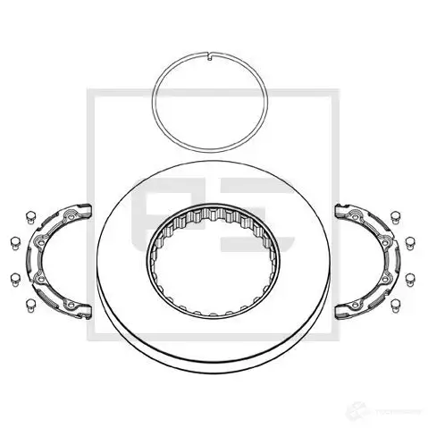 Тормозной диск PETERS ENNEPETAL 14620900a 1438345388 VJ SXXX